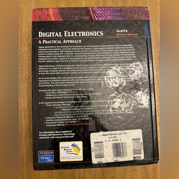 Digital Electronics A practical approach eighth edition by William Kleitz w/ CD - Picture 7 of 13